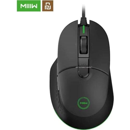 Xiaomi Youpin MIIIW 700G RGB Colorful Light Effect 1000HZ Speed Wired Gaming Mouse 10 Buttons 7200DPI Ergonomic Gamer PC Mouse