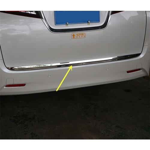 For Toyota Alphard Vellfire 2015-2020 Stainless Steel Rear Trunk Lid Cover Trim Car Accessories Tailgate Boot Protection Strip