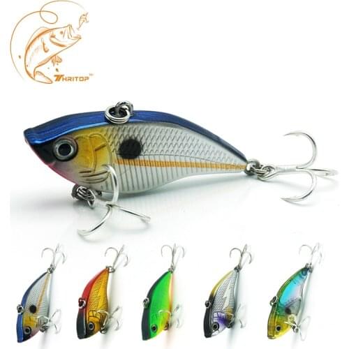 Thritop NEW Models Fishing Lure 55MM 14G VIB Fishing Lure Artificial Hard Bait 5 Colors TP072 Crank Bait Fishing Tackle