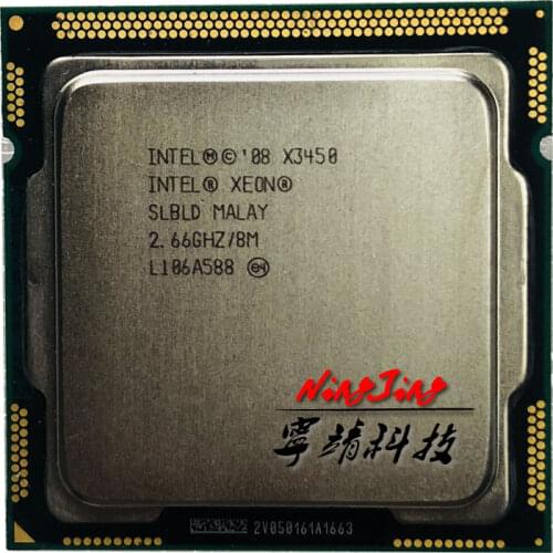 Intel Xeon X3450 2.667 GHz Quad-Core Eight-Thread 95W CPU Processor 8M 95W LGA 1156