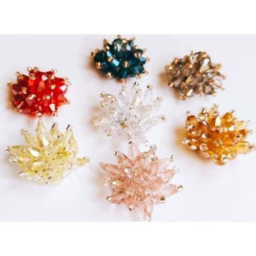 Resin Plastic Spacer Round Base Earring Accessories Jewelry Component Diy Handmade Material 4pcs