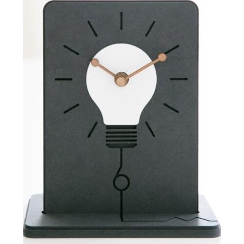 Simple Square Art Office Desk Clock Creative Silent office vintage Table Clock Modern mechanical Reloj Mesa Clocks BW50ZZ
