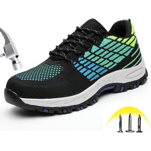 Steel Toe Working Shoes for Men Women Indestructible Soft Comfortable Puncture Proof Safety Shoes Breathable Construction Boots