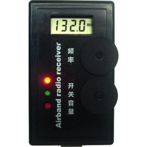 110-140M Digital Display Air band radio receiver Airband Radio Receiver aviation band receiver for Airport Ground + headphone