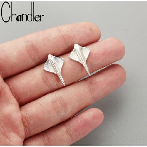 Chandler Manta Ray Earrings Fashion Jewelry Scuba Dive Jewelry India Gift Summer Ocean Gift Minimalist Bronics