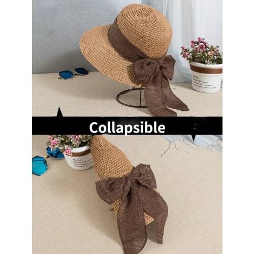 New Summer Leisure Ladies Ladies Straw Hat Sun Hat Panama Hat Summer Beach Beachwear Sun Hat