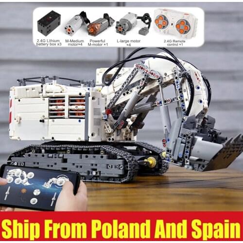 Mould King 13130 high-tech Car Toys Compatible Liebherr R 9800 Excavator Crane Kids Christmas Toys Gift Building Blocks Bricks