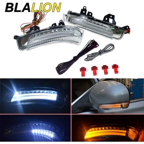 12V Car Rearview Mirror Turn Signal Lights For Toyota Wish Prius Mark X Crown Car Turning Signals Auto Warning Turn Signal Light