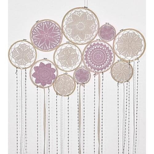 DIY Decoration Pendant Large Doily Lace Dream Catcher Set Wedding Background Decoration Art Hangings Decorations Gifts