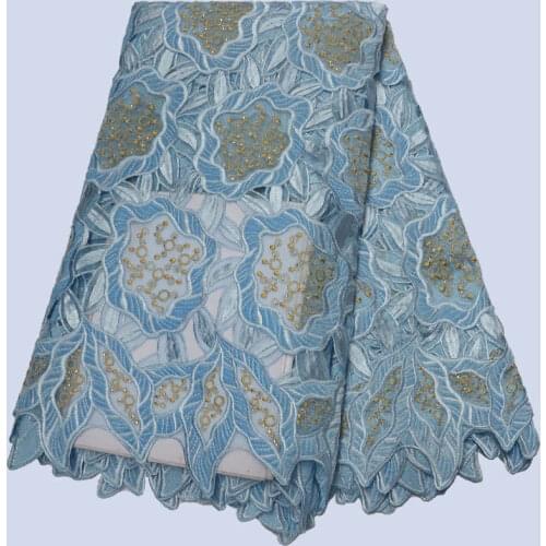 High Quality French Tulle Lace Fabric With Rhinestones African Organza Lace Fabric 5 yards for Nigerian Wedding dress XFR02