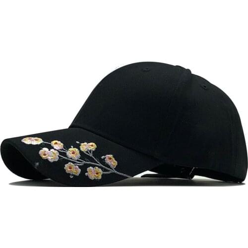 High Quality Unisex Cotton Outdoor Baseball Cap Plum embroidery Embroidery Snapback Fashion Sports Hats For Men & Women Cap