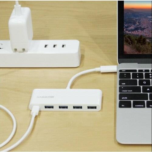 USB 3.0 Hub Type C 4 ports High Speed USB Splitter With Charging Interface For Macbook PC Laptop Tablet USB Hub