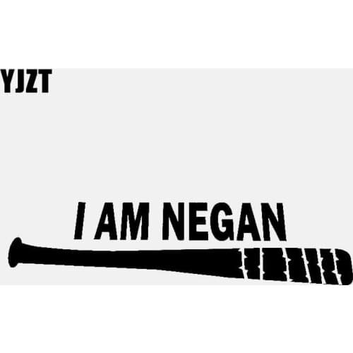 YJZT 15.8CM*3.8CM Wonderful I Am Negan Vinyl Car-styling Car Sticker Decal Black Silver Decoration C11-1979