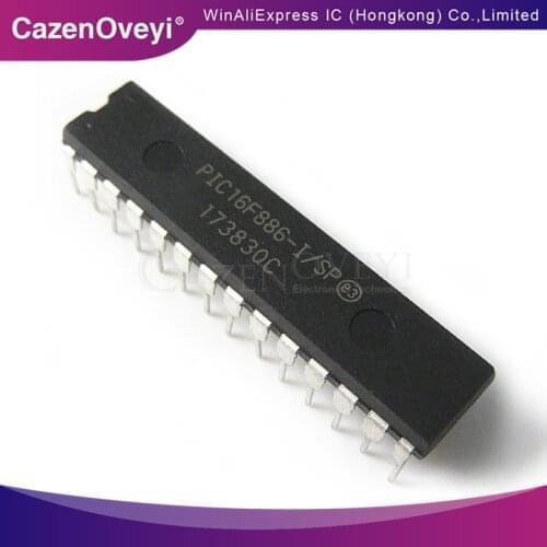 10pcs/lot PIC16F886-I/SP PIC16F886ISP PIC16F886 16F886-I/SP DIP-28 In Stock