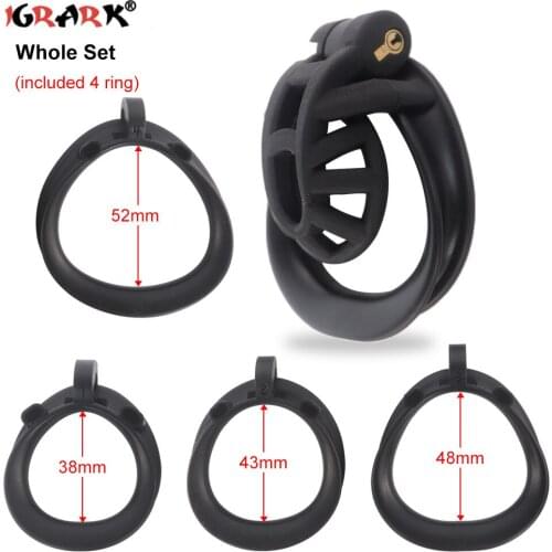 3D MAMBA Cage Set Lightweight Custom Curved Male Chastity Device Kit Penis Ring Cockring Penile Trainer Belt Sex Toys for Men 18