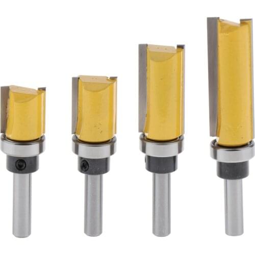 4 Pcs 8MM Shank Straight Router Cutter Bit, Woodworking Cutter , Carpenter Tool
