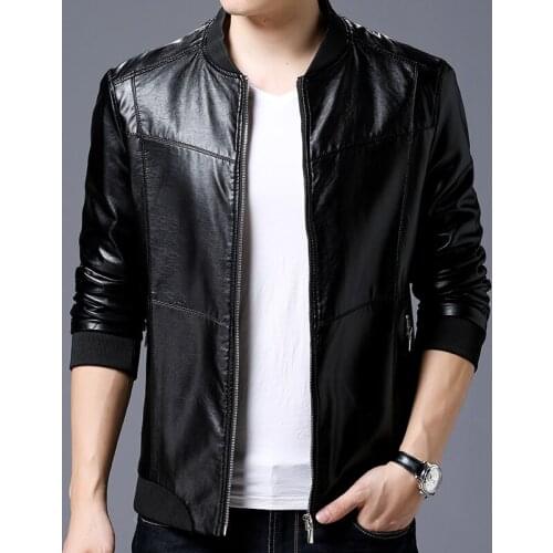 Ailutong Men's Faux Leather Jackets