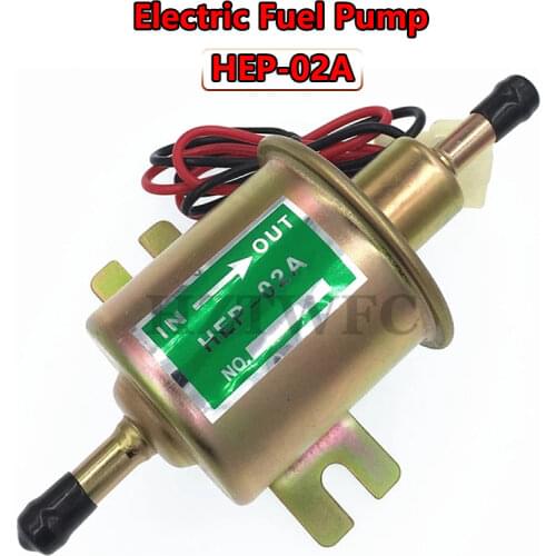 12V Electric Fuel Pump HEP-02A 12V Inline Low Pressure Universal Gas Diesel Petrol Gasoline For Car Motorcycle Carburetor ATV
