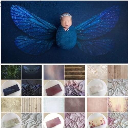 Newborn Photography Props Double Sided Nano Backdrops Fabric Baby Photoshoot Simulation Floor Background Baby fotoshooting Props