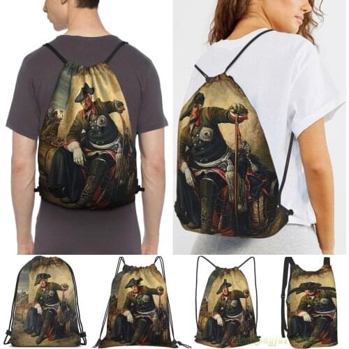 Frederick The Great...Battle Of Kolin, 1757 Men Outdoor Travel Gym Bag Waterproof Drawstring Backpack Women Fitness Sackpack Bag
