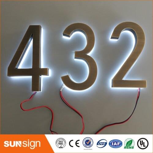 H 30cm Classic design LED House Numbers size H200MM Warm white LED