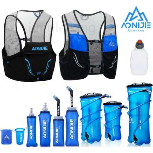 New C932 170ml 200ml 250ml 500mml 350ml 600ml AONIJIE Running Sport Bicycle Soft Water Bottle Folding TPU Soft Flask Water bag