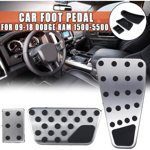 Car Gas Brake Pedal Cover Kit Accelerator Pad Set For Dodge Ram 1500-5500 2009-2018