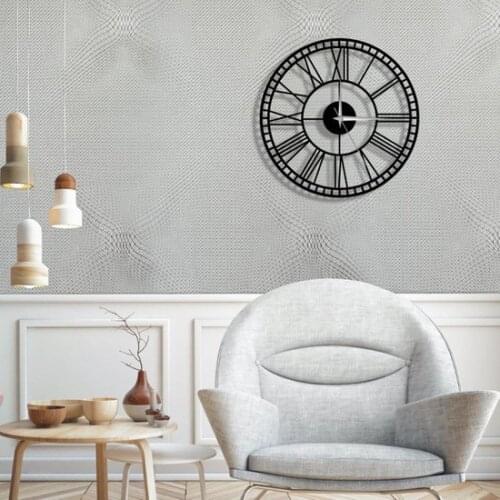 Table Art House Metal Wall clock Roman Digit Wall clock