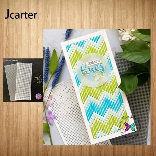 2021 New Rectangle Grid Background Metal Cutting Dies Shape Scrapbooking Craft Die Cut Stencil Card Make Mould Sheet Decoration