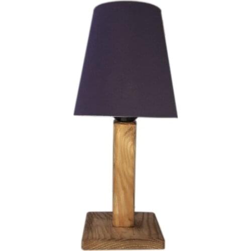 New Oradekor Natural Wood Nature Wood Purple Hat Lampshade