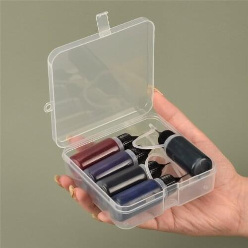 1set Natural Henna Tattoo Paste 10ml Liquid Black Red Henna Semi-Permanent Tattoo Ink For Temporary Tattoo Sticker Body Painting