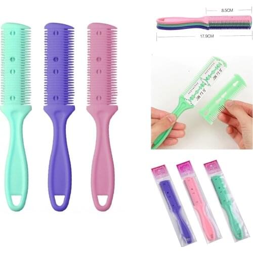 Hair Cut Professional Trimmer Clipper Comb Dual Side Cutting Slim Haircuts Blade Black