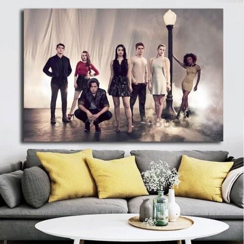 Promotional Photo Of The Riverdale Cast For Season Two Art Canvas Poster Painting Wall Picture Print For Home Bedroom Decoration