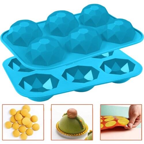 Silicone 3d Chocolate Soap Mold Cake Candy Baking Half Ball Hot Chocolate Bomb Mold Muffin Chocolate Cookie Baking Mould Decor
