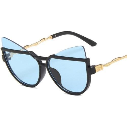 Retro New luxury Cat Eye Kids Sunglasses children Fashion Brand Child Sun Glasses Anti-uv Baby Sun-shading Girl Boy Sunglasses