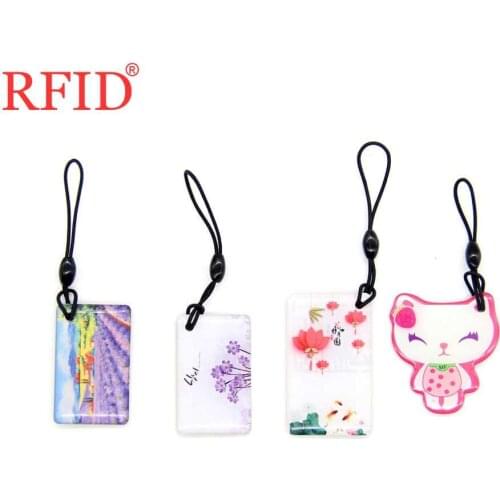 UID S50 1K 13.56Mhz Changeable Rewritable MFS50 NFC Dropping Glue Waterproof Keyfob Keychain Key Tag Card Multiple Choices 1pcs