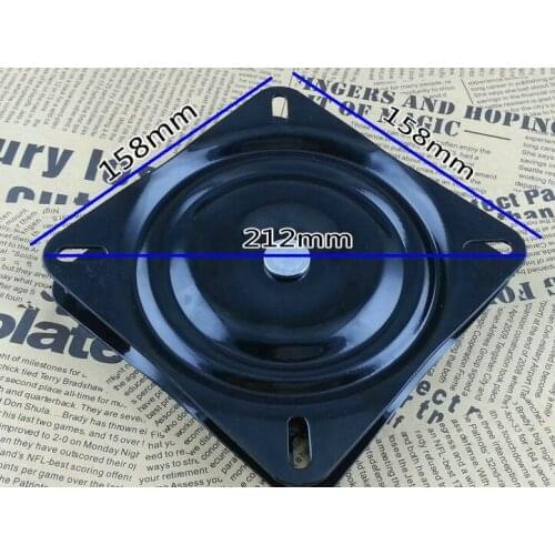 Universal Swivel Plates For TV Furniture 2mm Thickness 6inch 100kgs Load