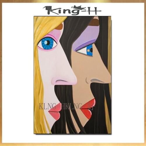 World famous Oil Painting Abstract Portrait Lady By Pablo Picasso Wall Picture 100% Handmade Home Wall Decor Unique Gift