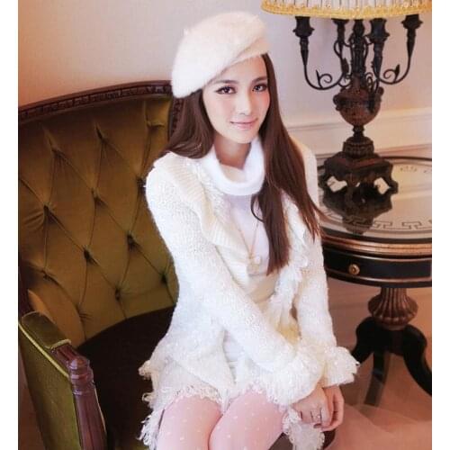 Women Limited Sale Real Free Shipping 2020 Autumn And Winter Sweet V-Neck Tassel Sweater Knitted Irregular Cardigan