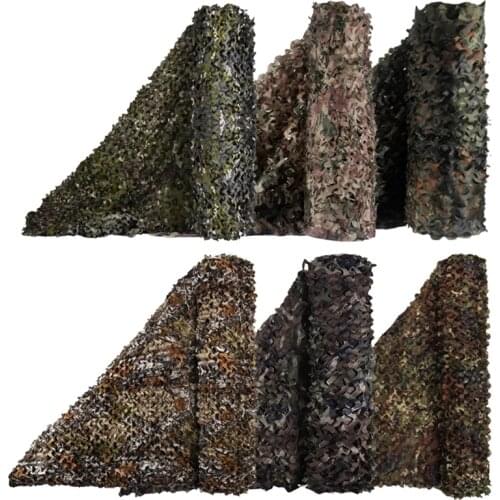 1.5M Width Camouflage Net Sun Shelter Without Edge Binding for Camping Military Hunting Camo Bulk Roll Netting Tourist Tents