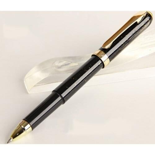 1Pc Gel Pen Big Capacity Ink 0.5mm Black Ink Gold/Silver Plastic Business Office Signature Gel Pens Stationery School Supplies