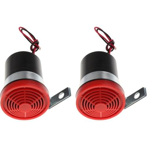 2pcs 12V Reversing Alarm Backup Horn Reverse Siren Beeper Buzzer Warning Alert for various Engineering Vehicle, autos trucks