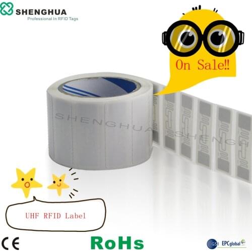 2000pcs/roll EPC CLASS1 GEN2 Alien H3 Chip ALN9662 UHF TAG RFID Label PRINTABLE PROGRAMMABLE UID