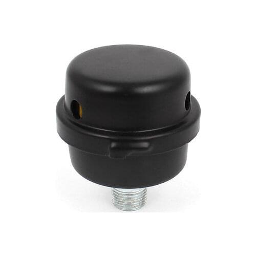 3/8BSP 16mm Thread Metal Air Compressor Intake Filter Noise Muffler Silencer