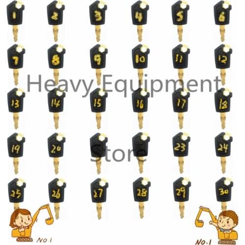 30Pcs iron Key Heavy Equipment Ignition Loader Dozer Key For Caterpillar 5P8500 CAT Free Shipping