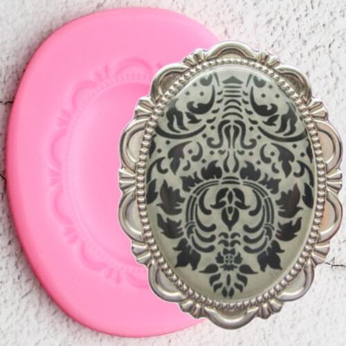 3D Frame Lace Border Silicone Molds DIY Baking Cupcake Topper Fondant Cake Decorating Tools Candy Clay Chocolate Gumpaste Moulds