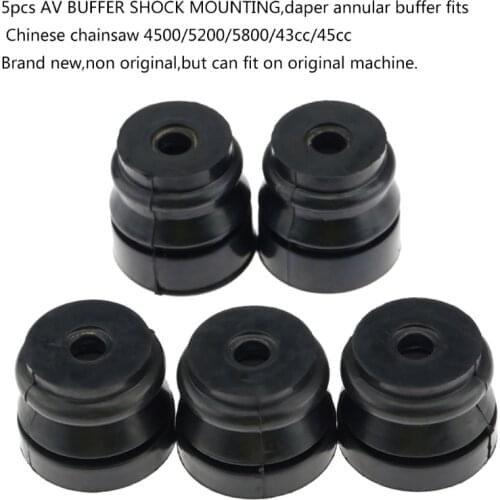 5Pcs Tool Parts Chainsaw Spare Parts AV BUFFER SHOCK MOUNTING Daper