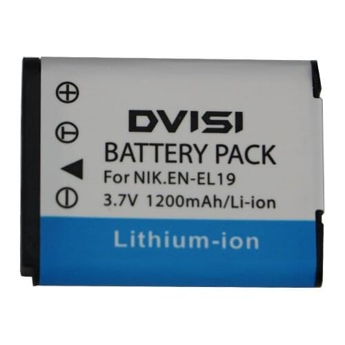 3.7V 1.2Ah EN-EL19 ENEL19 Camera Battery for Nikon Coolpix S3100 S3200 S3300 S4100 S4200 S4300 S4400 S5200 S6400 S6500