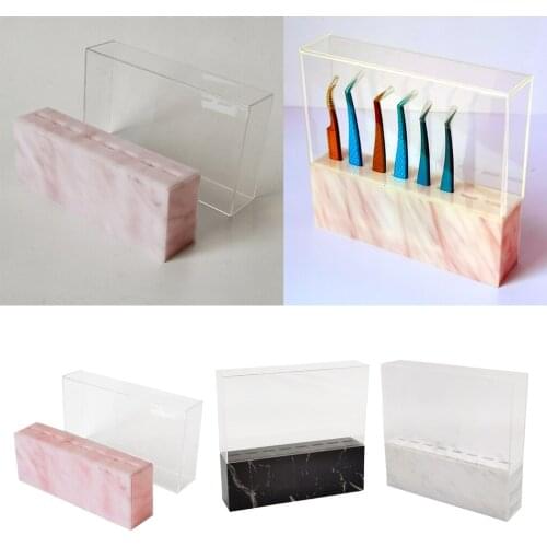 Acrylic Tweezer Display Stand Beauty Grafting Eyelash Tool Storage Holder Shelf