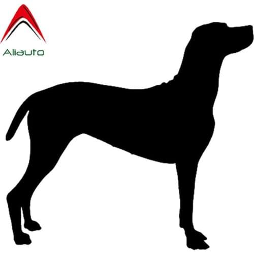 Aliauto Creative Silhouette Car Stickers Hungarian Vizsla Dog Heart Vinyl Reflective Decal Motorcycles Accessories,13cm*12cm